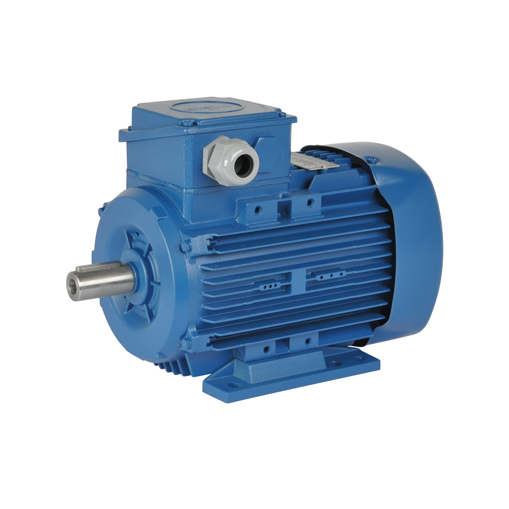 ELSTO aluminium draaistroommotor DEE-serie bouwvorm B3 model E3T kleur blauw